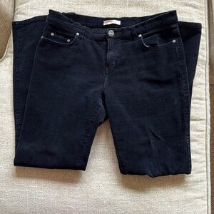 Black corduroy pants.